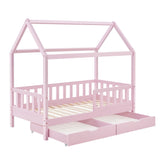 Kinderbed Marli - 80 x 160 cm - Roze - Incl. lades